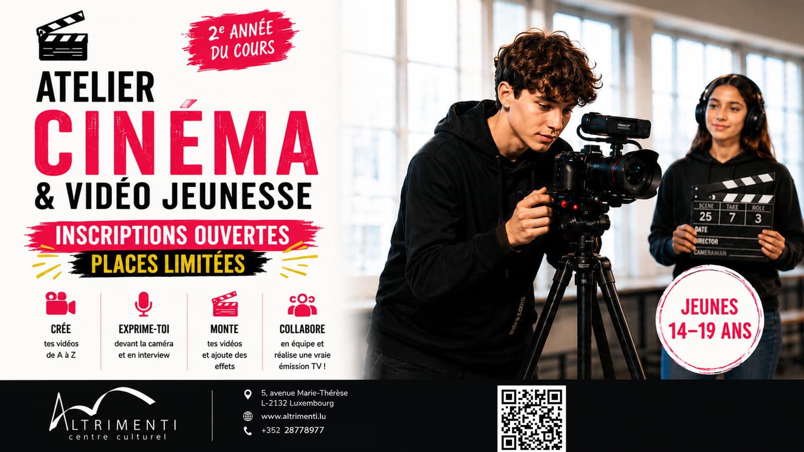 ATELIER CINÉMA & VIDÉO JEUNESSE