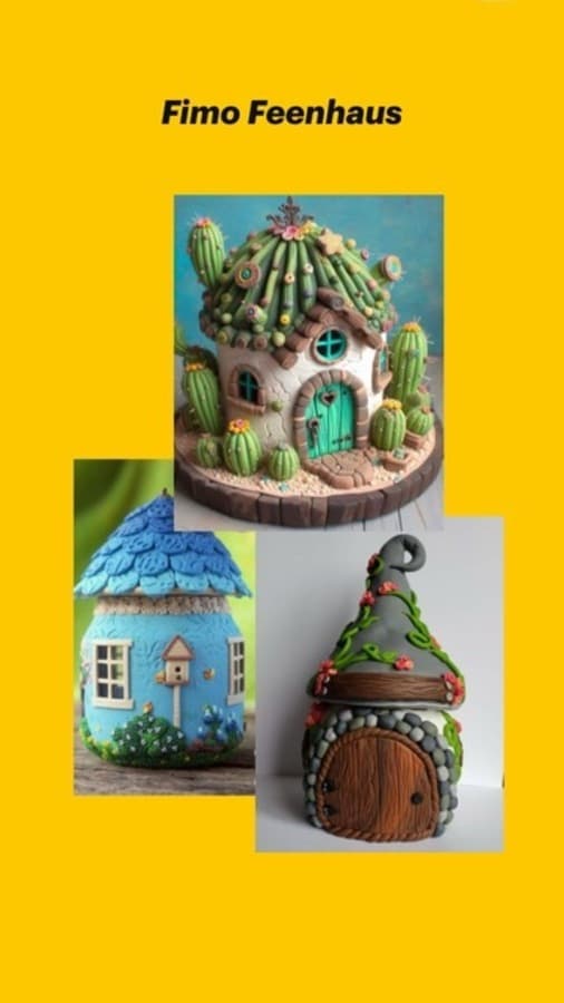 Feenhaus aus FIMO (Maison de fée en pâte FIMO)