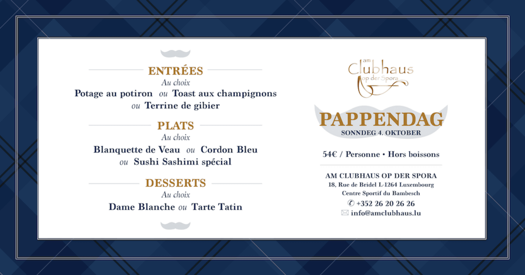 Pappendag • Fête des Pères