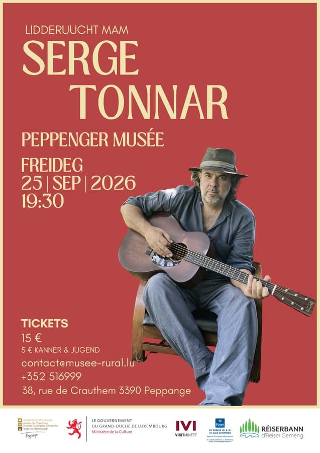 "LIDDERUUCHT" concert avec le musicien Serge Tonnar