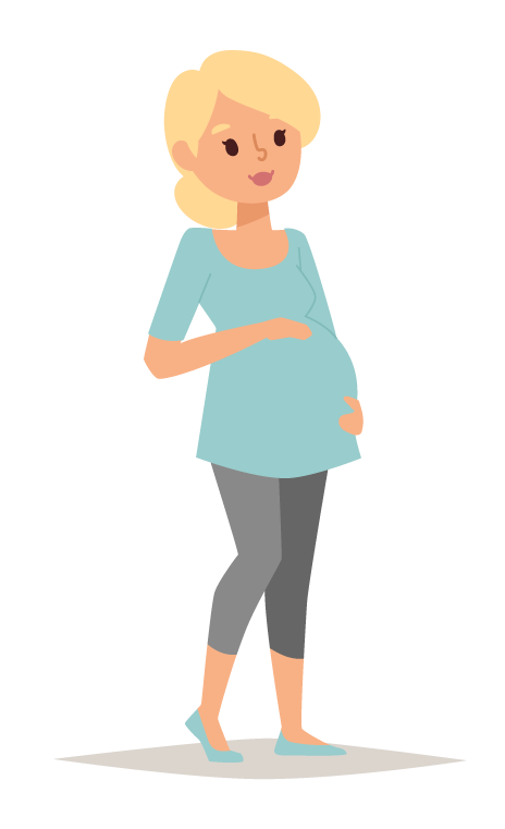 kideaz femme enceinte illustration initiativ liewensufank