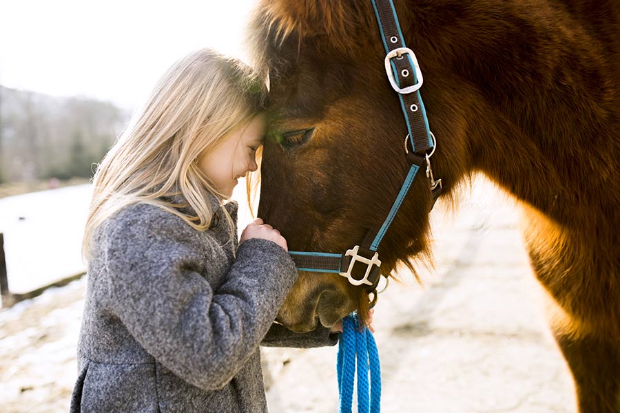 kideaz fille cheval animaux wanterfest