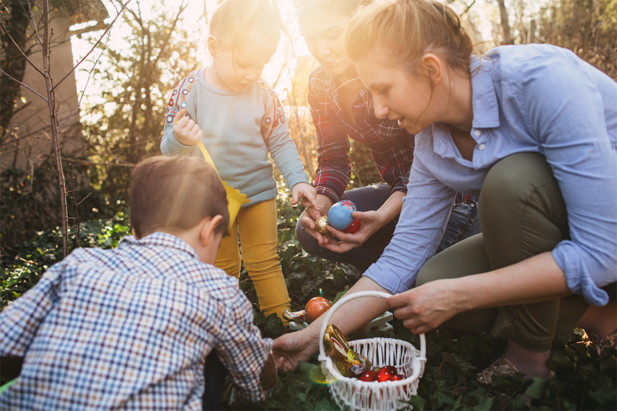 kideaz chasse aux oeufs enfants adulte