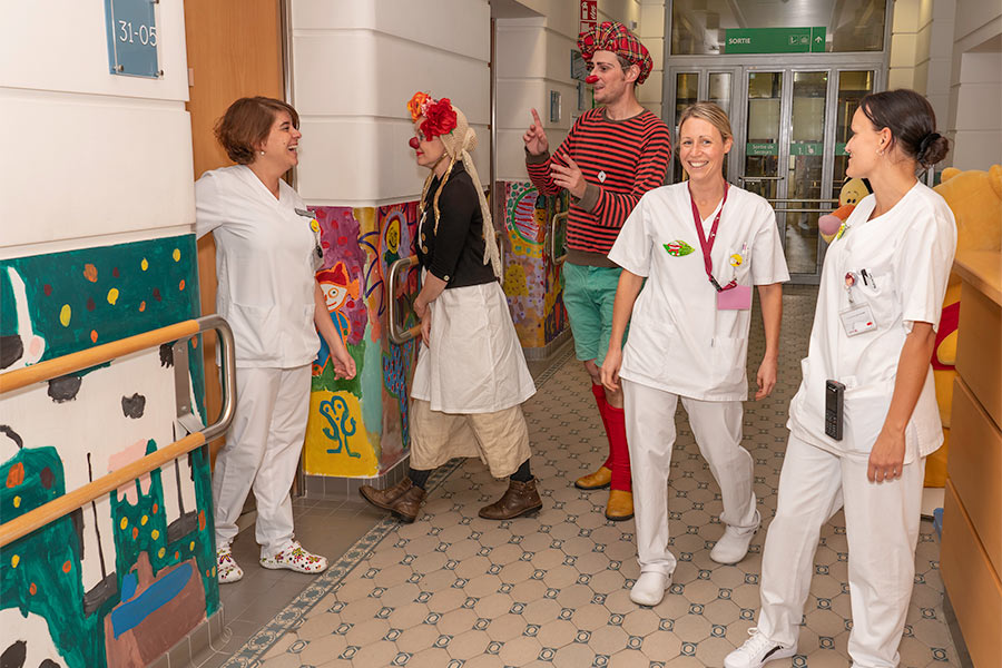 kideaz ile aux clowns hopital personnel luxembourg