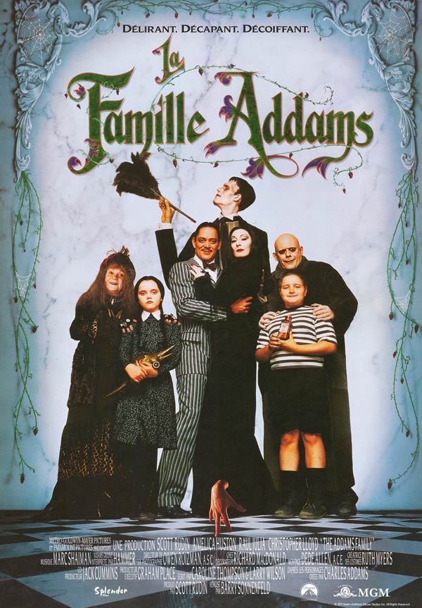 kideaz famille addams affiche films cultes