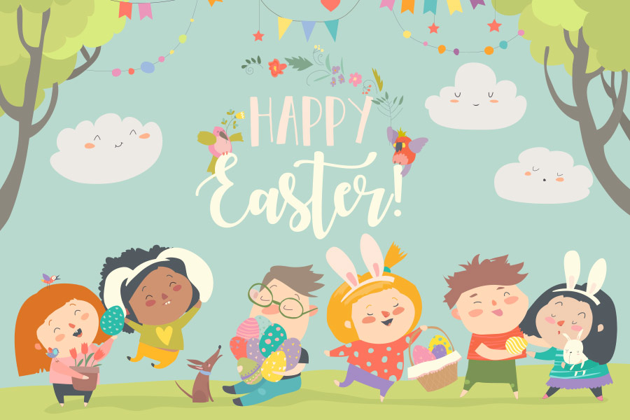 kideaz joyeuses paques happy easter illustration 2