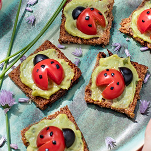 kideaz fun food toast coccinelles femmeactuelle