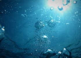 kideaz eau bulles bleu mer ocean