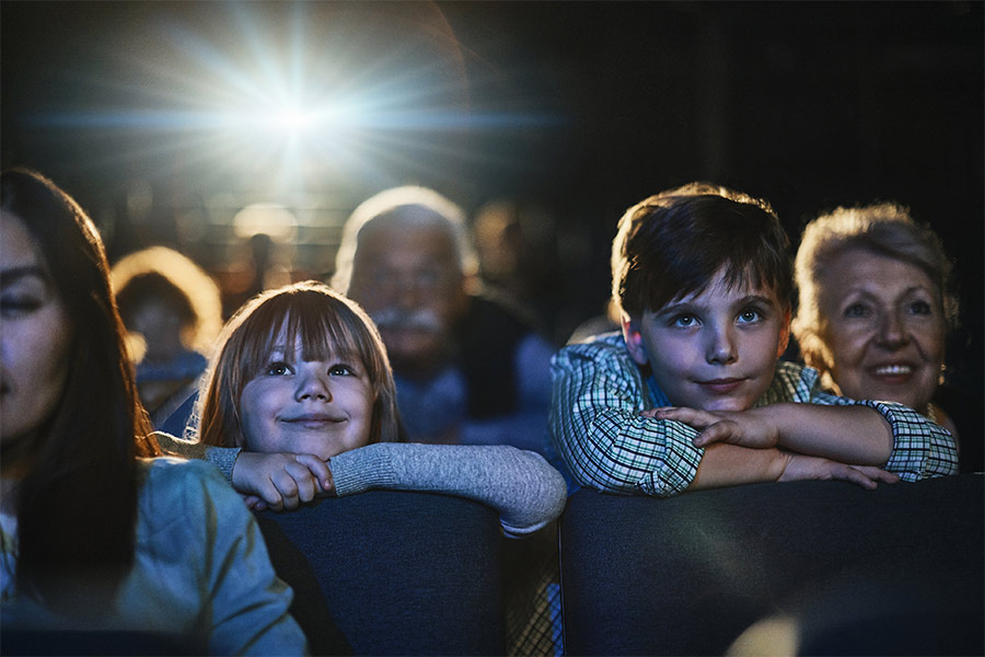 kideaz enfants cinema salle theatre projecteurs