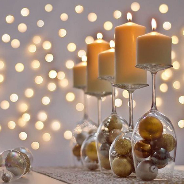 kideaz diy noel bougeoirs verres boules