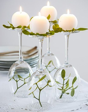 kideaz diy noel bougeoirs verres nature