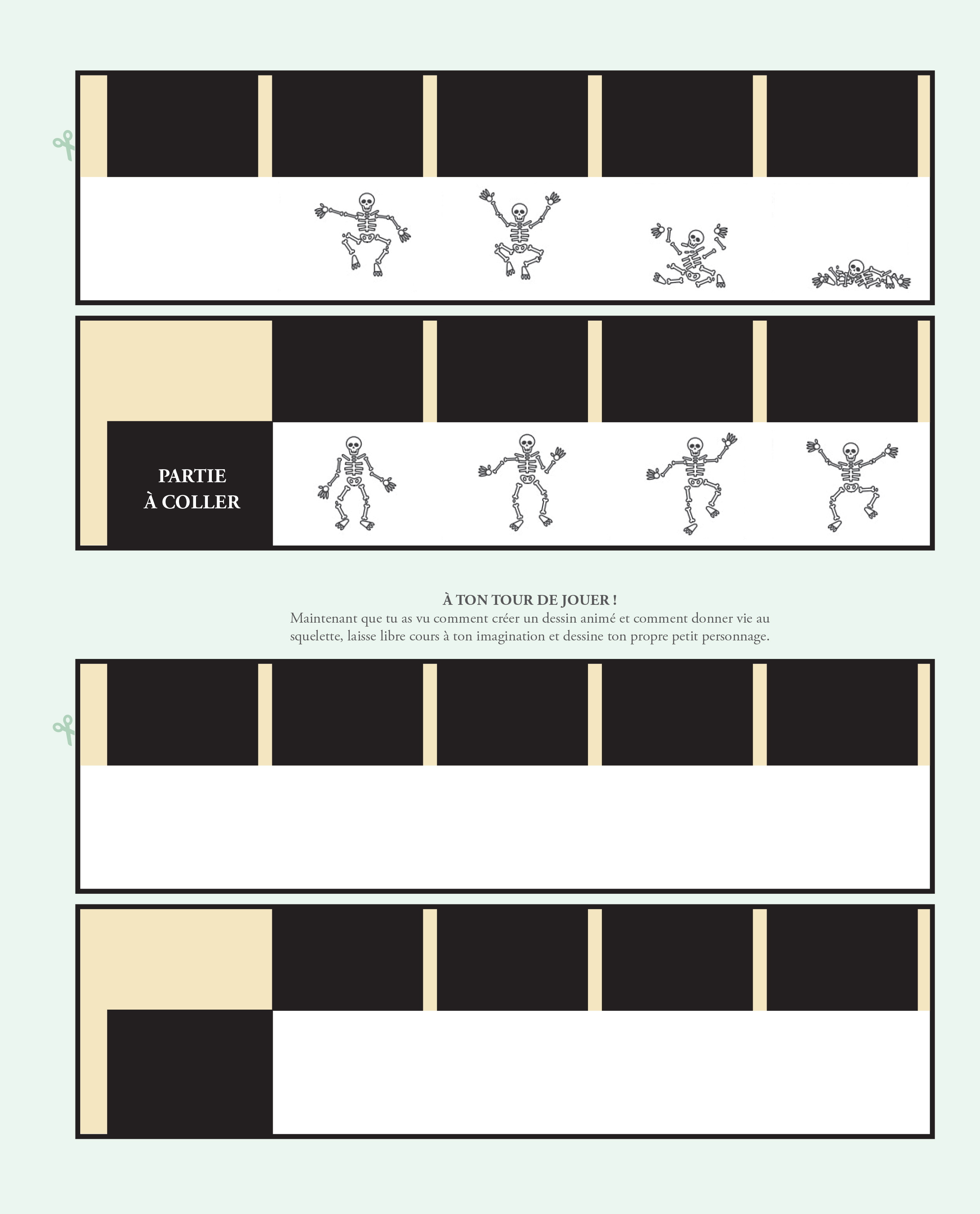 kideaz zootrope page a imprimer diy