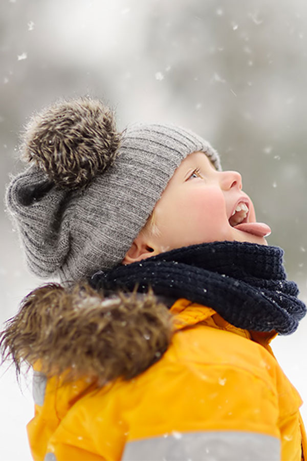 kideaz enfant neige