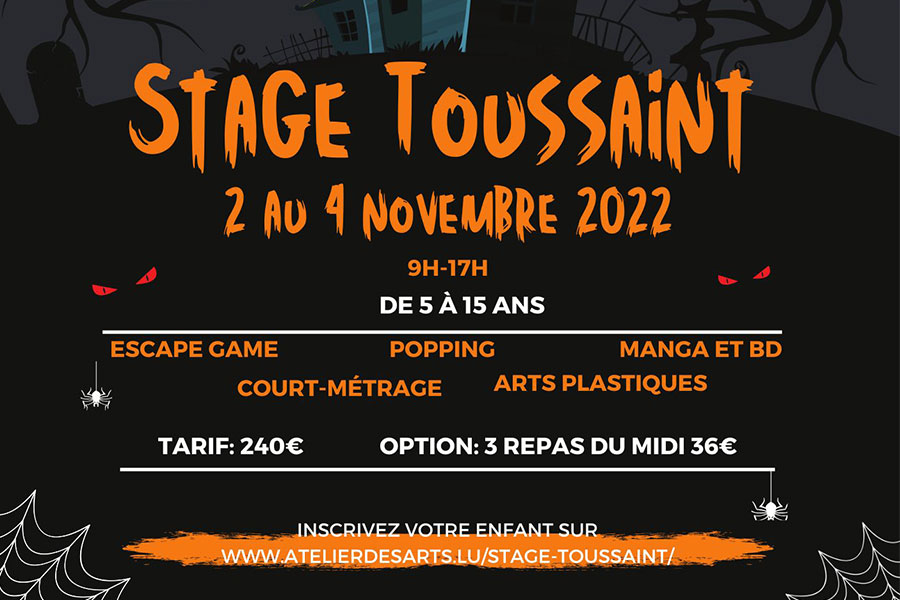 kideaz copyright atelier des arts stage toussaint
