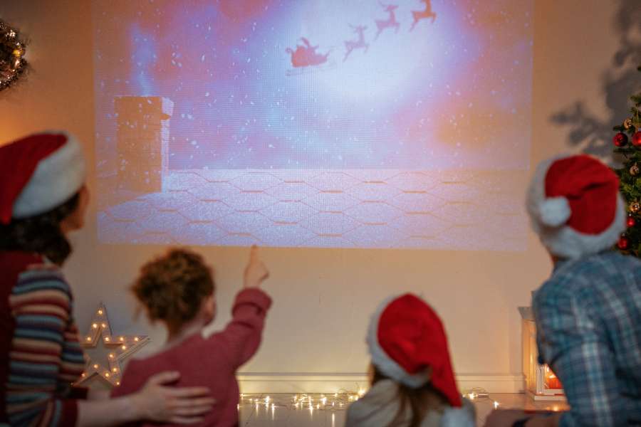 Projection de film de Noël kideaz