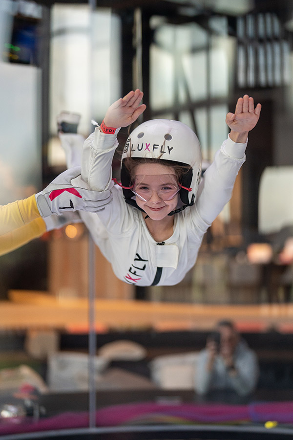 kideaz activite famille luxfly indoor skydive chute libre enfant