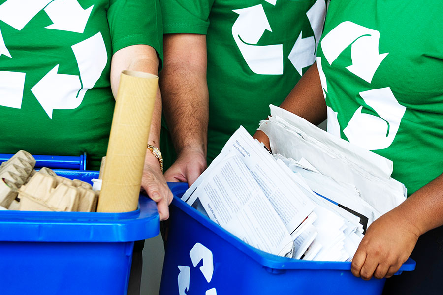 kideaz tri selectif poubelle papier recyclage
