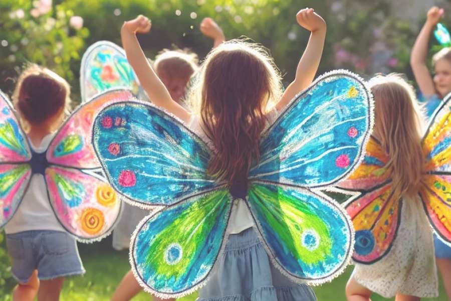 kideaz copyright event  flutter and create a butterfly wings art and movement workshop