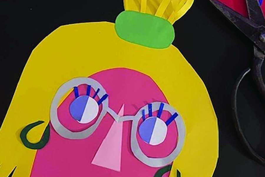 kideaz copyright event nationalmusee um feschmaart  paper art crazy faces