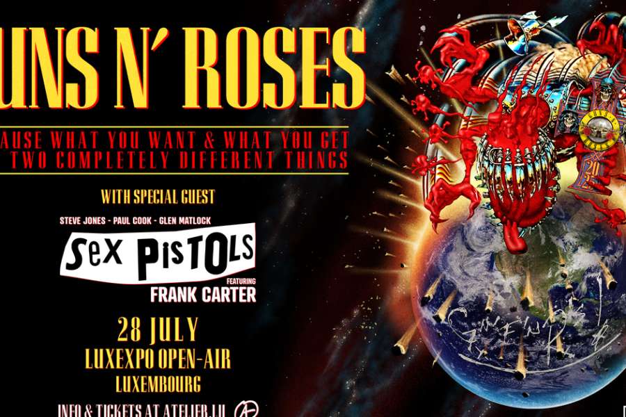 kideaz copyright event luxexpo  guns n roses sex pistols