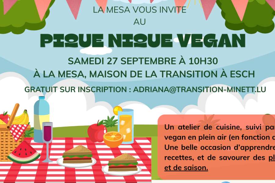 kideaz copyright event mesa la maison de la transition  pique nique vegan la mesa