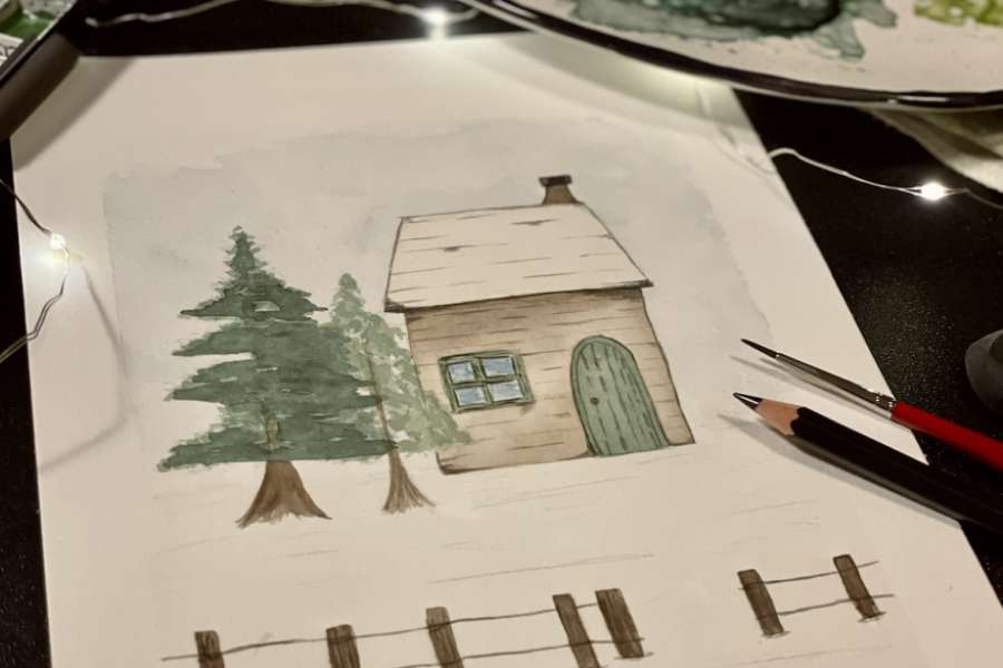 kideaz copyright event letzebuerg city museum  museum break winter workshops with uschi creates winter watercolour