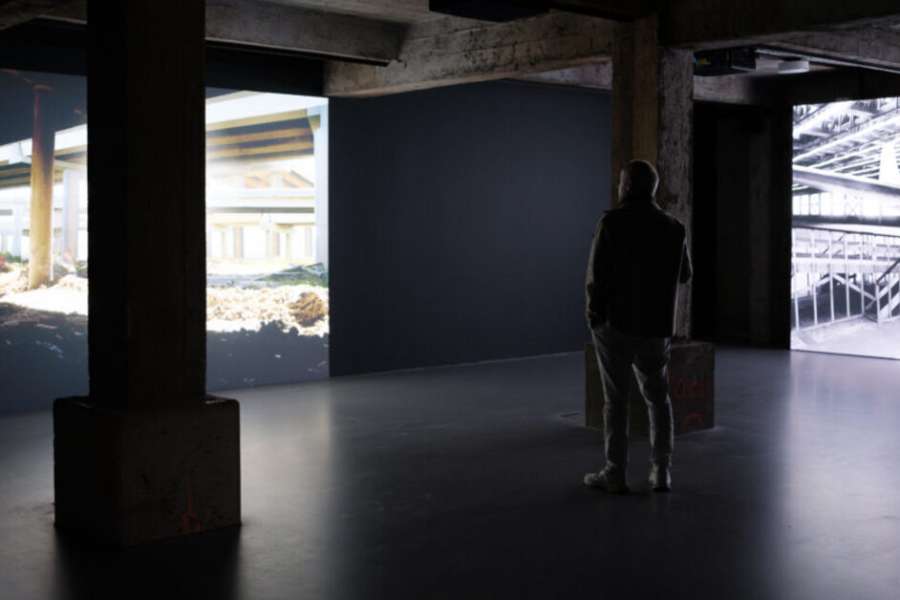 kideaz copyright event konschthal esch  curators tour with ory dessau and christian mosar 1