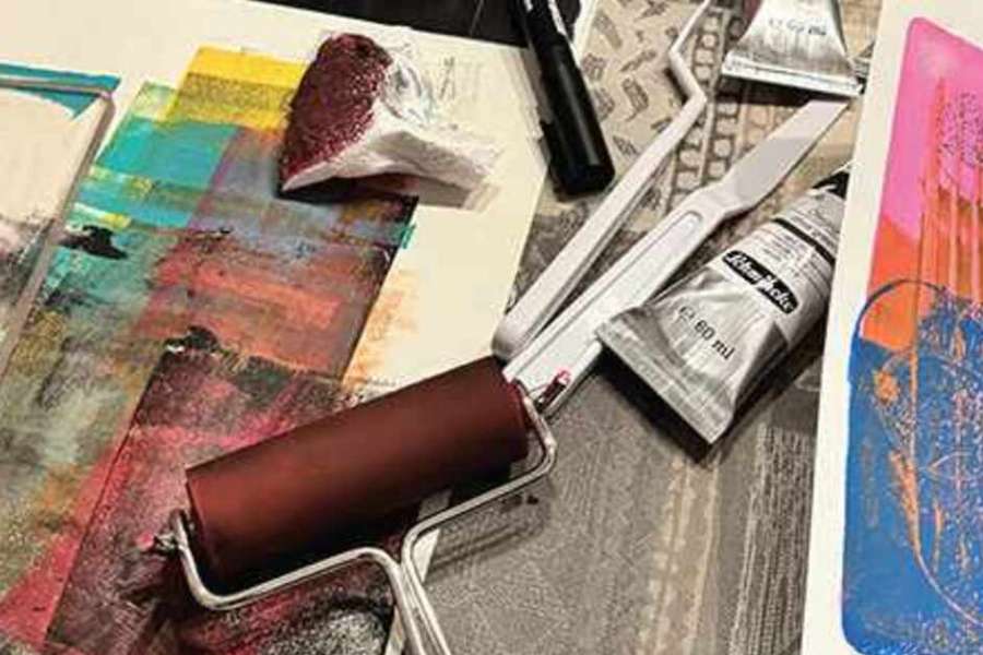 kideaz copyright event kulturhaus niederanven  gel printing kids