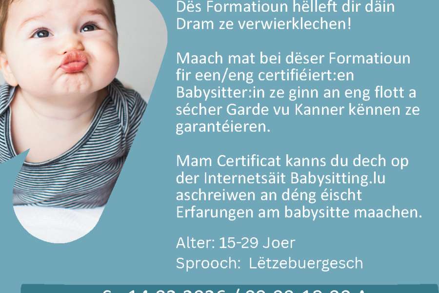 kideaz copyright event  babysitterformatioun an der gemeng ptschent