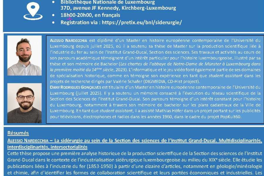 kideaz copyright event bibliotheque nationale du luxembourg  les fondements dune conomie du savoir le rle de la section des sciences dans la construction de la tradition dinnovation luxembourgeoise