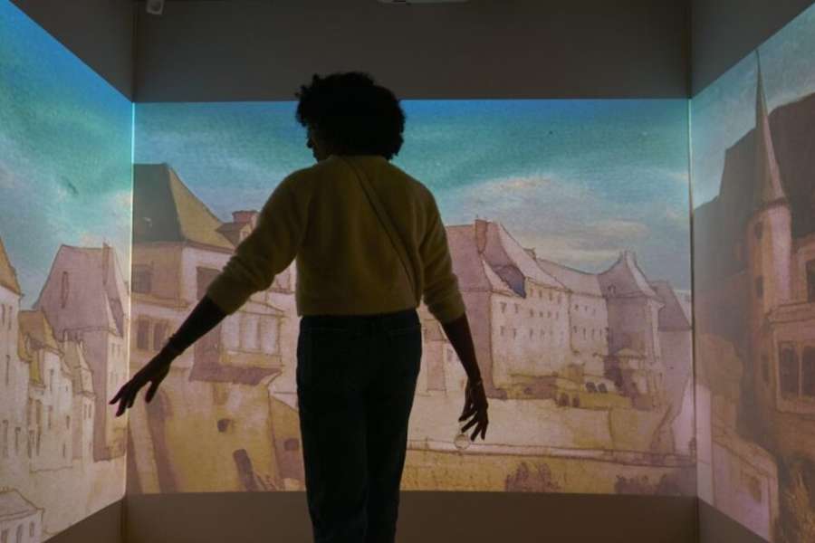 kideaz copyright event letzebuerg city museum  ein bild im bild von l zu aquarell