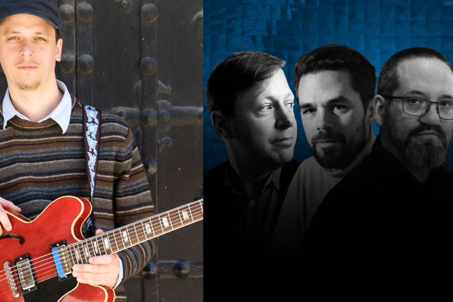 kideaz copyright event trifolion  pablo held trio special guest chris potter kurt rosenwinkel trio after club session belardi dahm possing standards trio