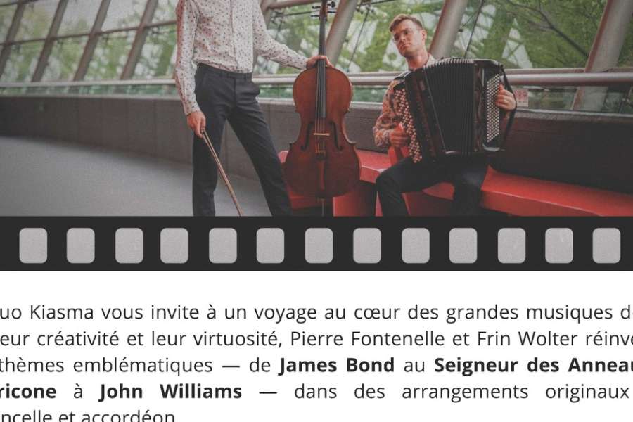 kideaz copyright event musee rural et artisanal de peppange  concert duo kiasma violoncelle et accordon