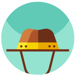 kideaz chapeau explorateur aventure icone illustration